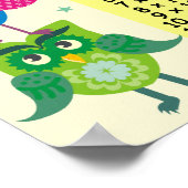 Rainbow uilt multiplicatietabel leuk poster (Hoek)