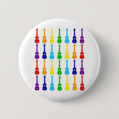 Rainbow Ukes Ronde Button 5,7 Cm (Voorkant)
