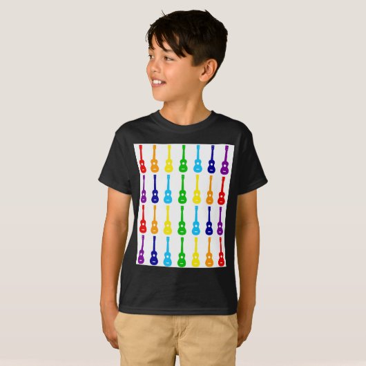 Rainbow Ukes T-shirt (Voorkant volledig)
