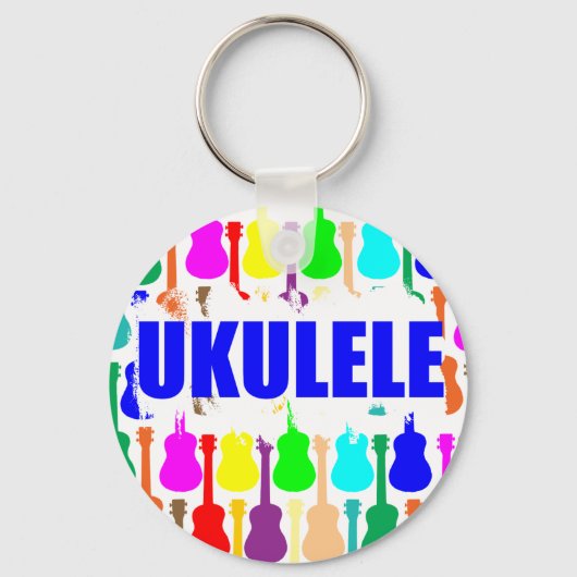 Rainbow Ukuleles Sleutelhanger (Voorkant)
