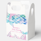 Rainbow Under Zee Mermaid Tail Baby shower Bedankdoosjes (Open)