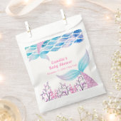 Rainbow Under Zee Mermaid Tail Baby shower Bedankzakje (Geknipt)