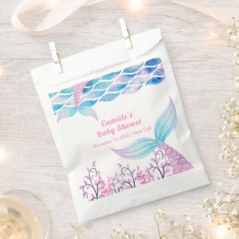 Rainbow Under Zee Mermaid Tail Baby shower Bedankzakje