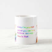 Rainbow unicorgi-mok koffiemok (Center)