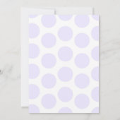 Rainbow Unicorn 1e verjaardag Paarse Polka Dot Kaart (Achterkant)