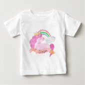 🌈 Rainbow Unicorn - Aangepaste naam (Voorkant)