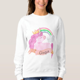🌈 Rainbow Unicorn - Aangepaste naam Trui