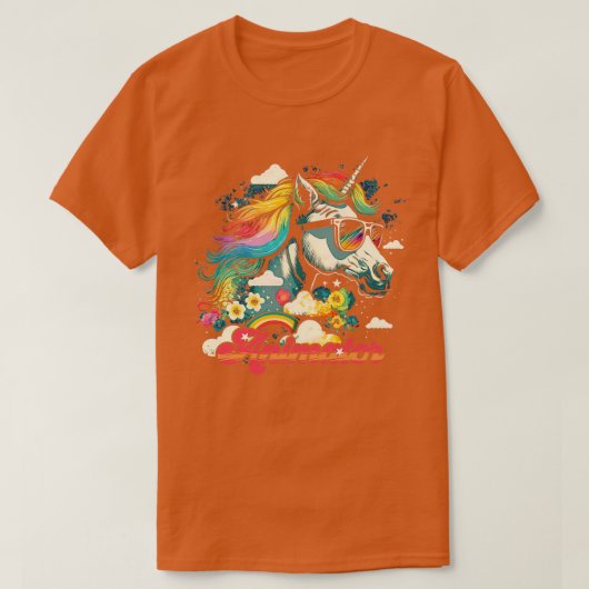 Rainbow Unicorn Animator T-shirt (Design voorkant)