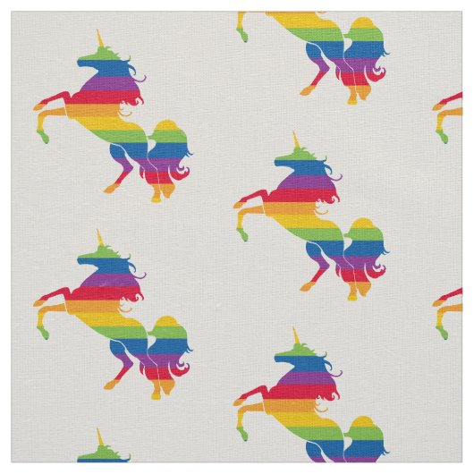 Rainbow Unicorn Art Stof (Swatch)