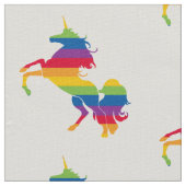 Rainbow Unicorn Art Stof (Close Up)