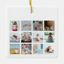 Rainbow Unicorn Baby Girl 1 jaar Foto Collage