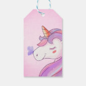 Rainbow Unicorn Baby Girl Shower Cadeaulabel (Achterkant)