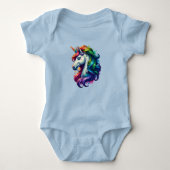 Rainbow Unicorn baby-suite Romper (Voorkant)