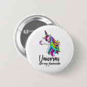 Rainbow Unicorn Badge Ronde Button 5,7 Cm (Voorkant /achterkant)