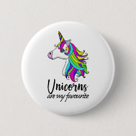 Rainbow Unicorn Badge Ronde Button 5,7 Cm