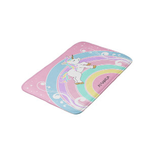 Rainbow Unicorn Bath Mat