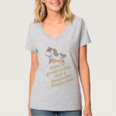 Rainbow Unicorn Beauful Tomorrow T-Shirt (Voorkant)
