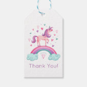 Rainbow Unicorn bedankt Cadeaulabel (Voorkant)