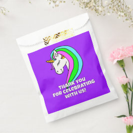 Rainbow Unicorn Bedankzakje