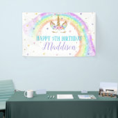 Rainbow Unicorn Birthday Banner (Beurs)