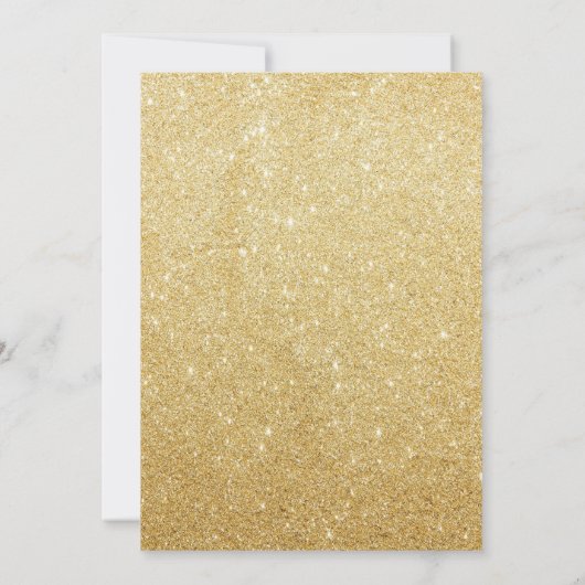 Rainbow Unicorn Birthday Invitation roze Gold Kaart (Achterkant)