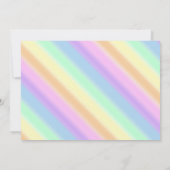 Rainbow Unicorn Birthday Invitations met foto Kaart (Achterkant)