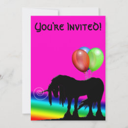 Rainbow Unicorn Birthday Kaart