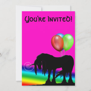 Rainbow Unicorn Birthday Kaart