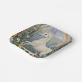 Rainbow Unicorn Birthday Papieren Bordje (Gebogen)