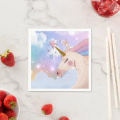 Rainbow Unicorn Birthday Party Decor Party Supply Servet (Insitu)
