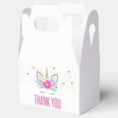 Rainbow Unicorn Birthday Party Favor Box Bedankdoosjes (Geopend)
