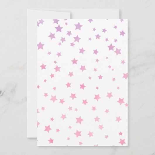 Rainbow Unicorn Birthday Party Invitation Kaart (Achterkant)