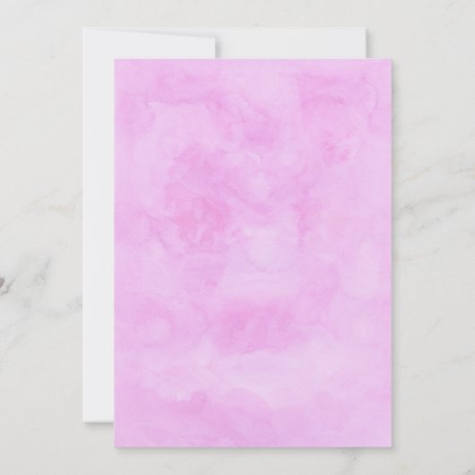 Rainbow Unicorn Birthday Uitnodiging (Achterkant)