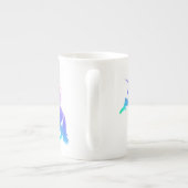 Rainbow Unicorn Bone China Mok (Achterkant)