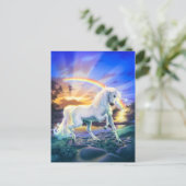 Rainbow Unicorn Briefkaart (Staand voorkant)