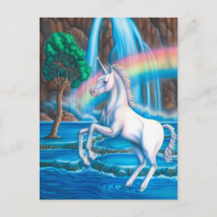 Rainbow Unicorn Briefkaart