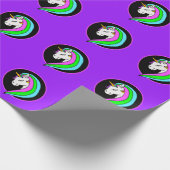 Rainbow Unicorn Cadeaupapier (Hoek)