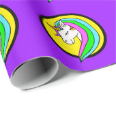 Rainbow Unicorn Cadeaupapier (Rol Hoek)