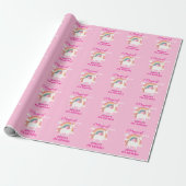Rainbow Unicorn Cadeaupapier (Uitgerold)