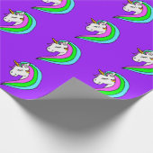 Rainbow Unicorn Cadeaupapier (Hoek)