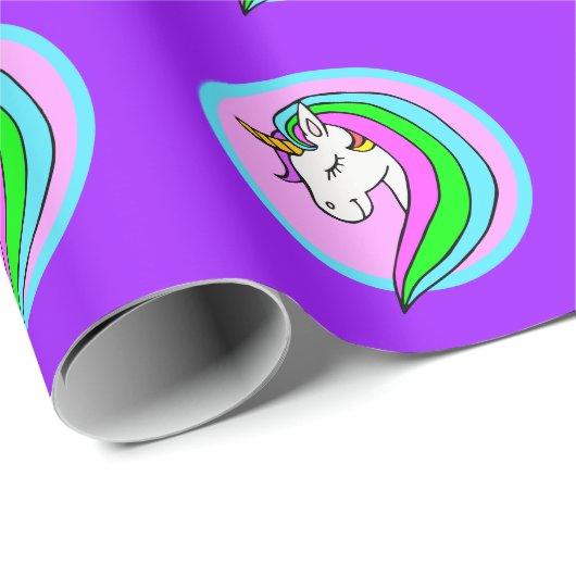 Rainbow Unicorn Cadeaupapier (Rol Hoek)
