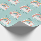 Rainbow Unicorn Cadeaupapier (Hoek)