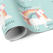 Rainbow Unicorn Cadeaupapier (Rol Hoek)