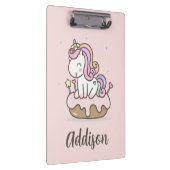 Rainbow Unicorn Cake gepersonaliseerd klembord (Rechts)