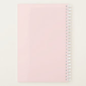 Rainbow Unicorn Cake Gepersonaliseerde Planner Not (Achterkant)