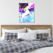 Rainbow Unicorn Canvas Afdruk (Insitu (Slaapkamer))