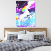 Rainbow Unicorn Canvas Afdruk (Insitu (Slaapkamer))