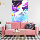 Rainbow Unicorn Canvas Afdruk (Insitu (Woonkamer))