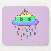 Rainbow Unicorn Cloud Muismat (Voorkant)