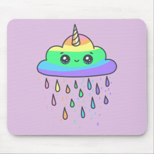 Rainbow Unicorn Cloud Muismat